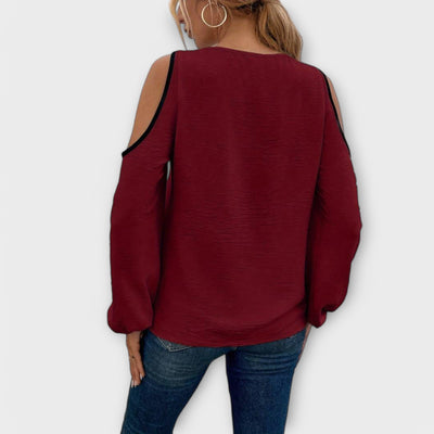 Scarlett - Blusa con escote cuadrado