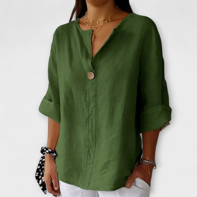 Nicole - Blusa elegante con escote en V