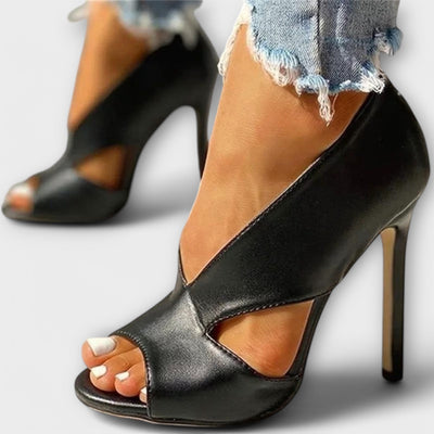 Sandalias ortopédicas de moda con elegante tacón