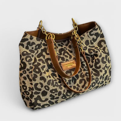Flint - Bolso de lona de leopardo