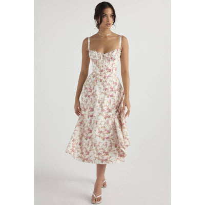 Kiana - Vestido midi cinturón