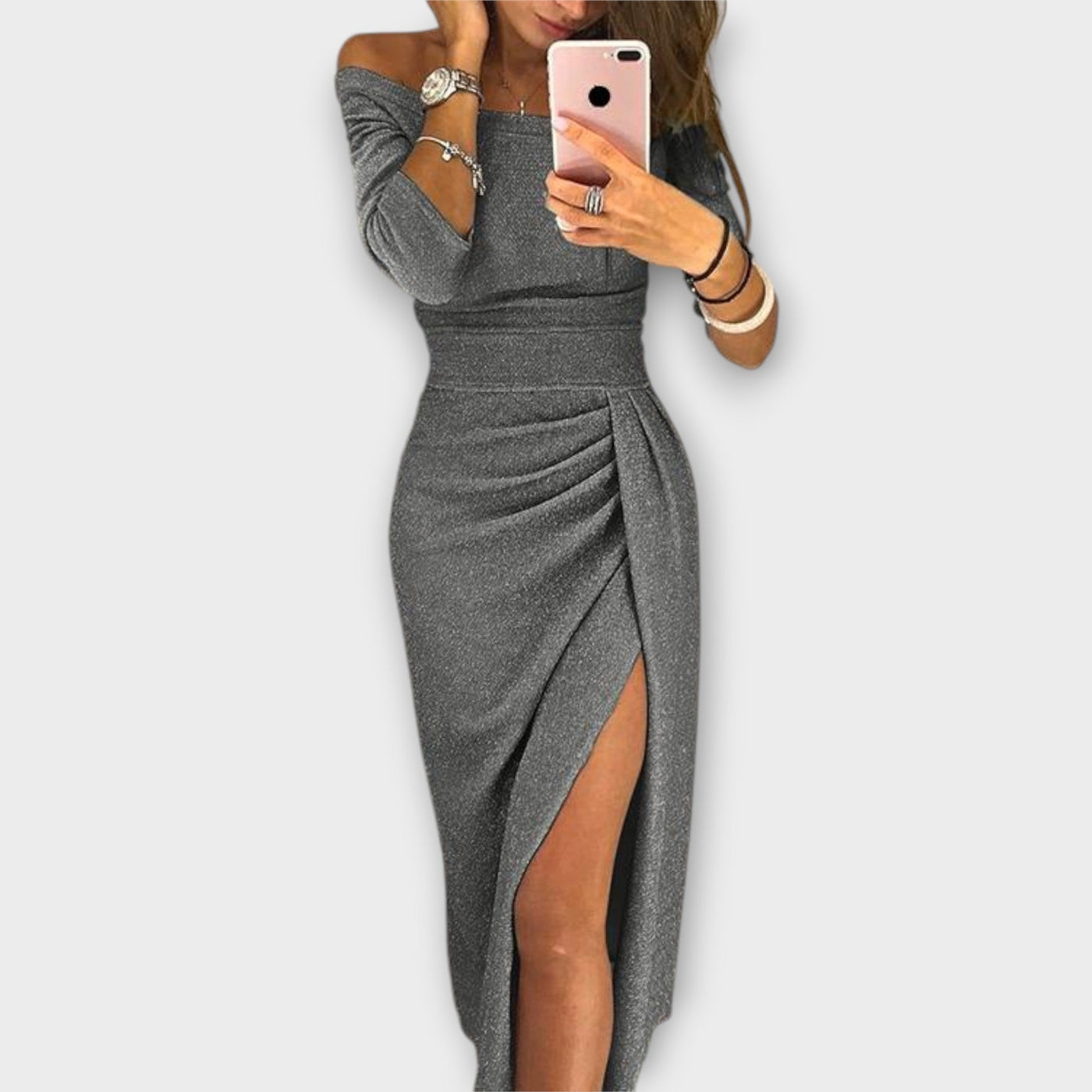 Lena - Elegante vestido tipo strapless