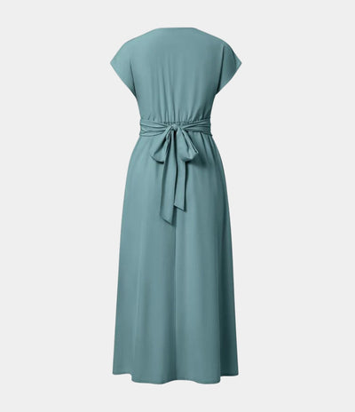 LYNN - Elegante Vestido Cruzado con Cintura Alta