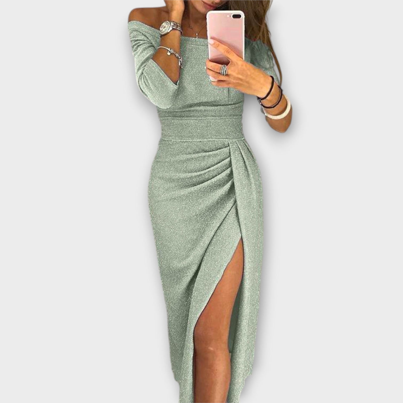 Lena - Elegante vestido tipo strapless