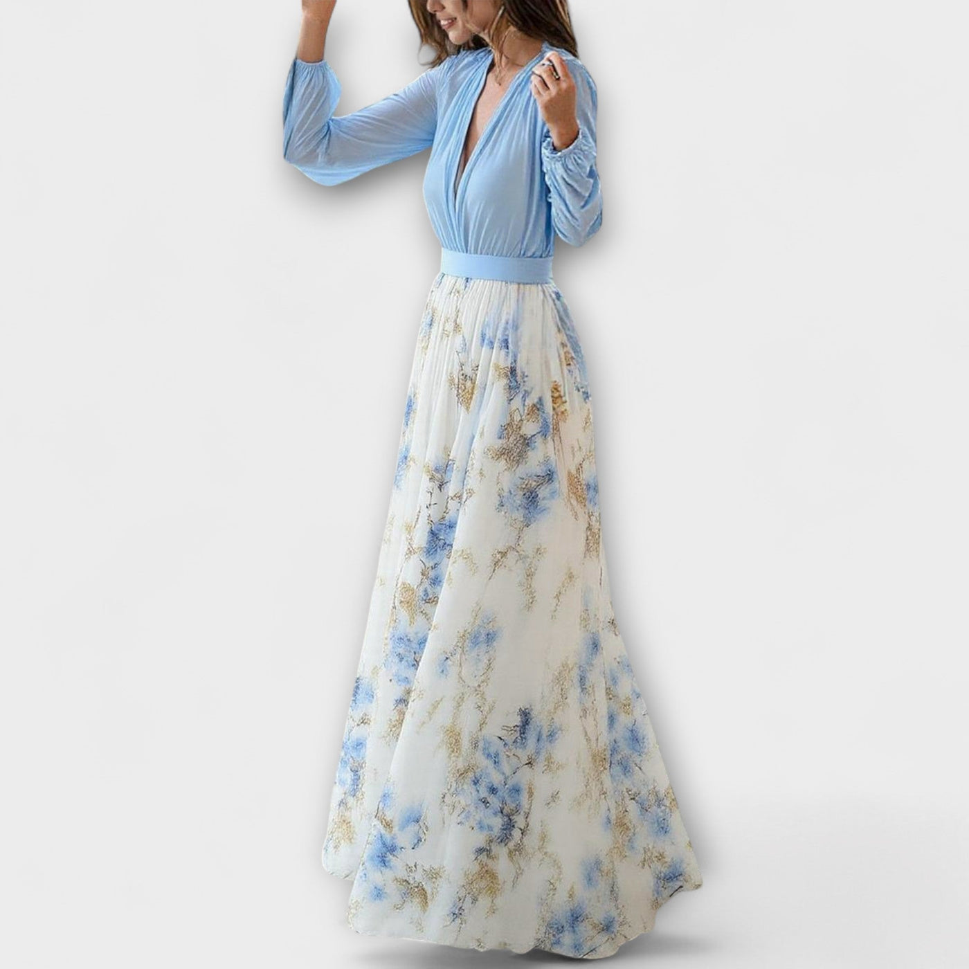 Harper - Vestido largo de flores