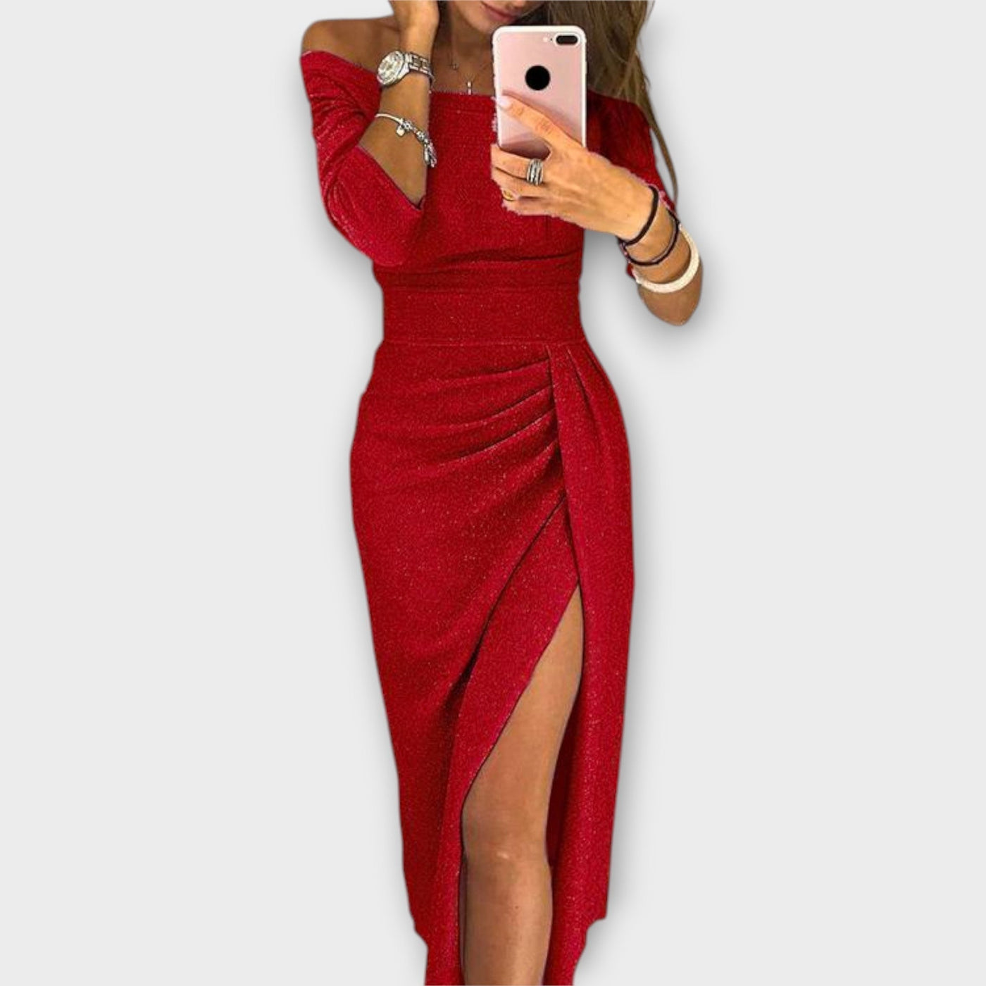 Lena - Elegante vestido tipo strapless