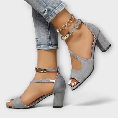 Juwel - Tacones femeninos ortopédicos de verano