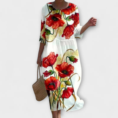 Miranda - Vestido largo floral con estilo
