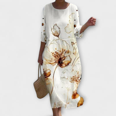 Miranda - Vestido largo floral con estilo