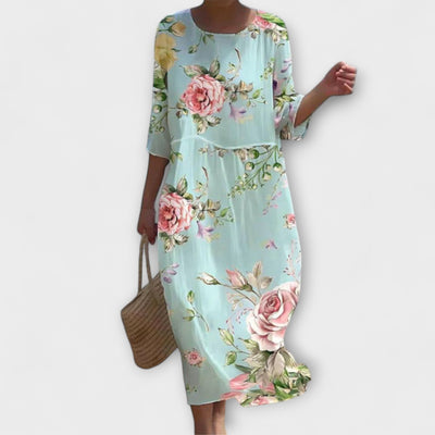 Miranda - Vestido largo floral con estilo