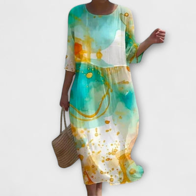 Miranda - Vestido largo floral con estilo