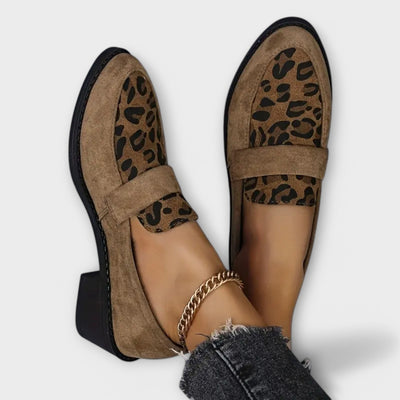 Karla - Zapatos femeninos elegantes con estampado de leopardo