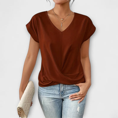 Eloise - Top con escote en V y detalle de botón