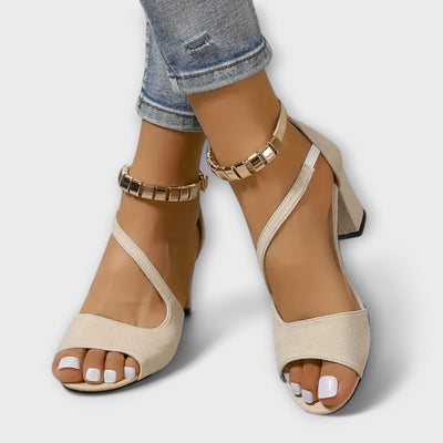 Juwel - Tacones femeninos ortopédicos de verano