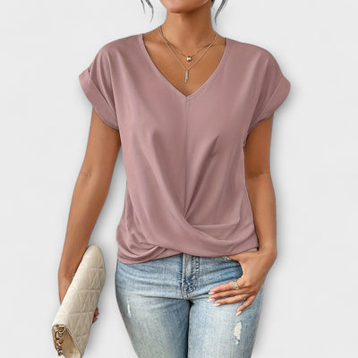 Eloise - Top con escote en V y detalle de botón