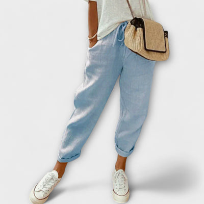 Bibi - Pantalones de lino con estilo y casuales