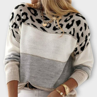 Cheyenne - Suéter informal con diseño de leopardo