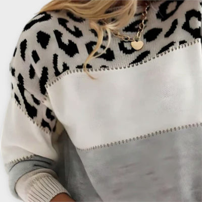 Cheyenne - Suéter informal con diseño de leopardo