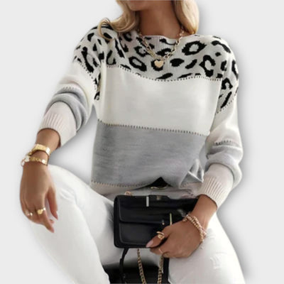 Cheyenne - Suéter informal con diseño de leopardo