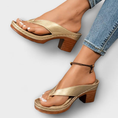 Emily - Zapatillas de tacón ortopédico