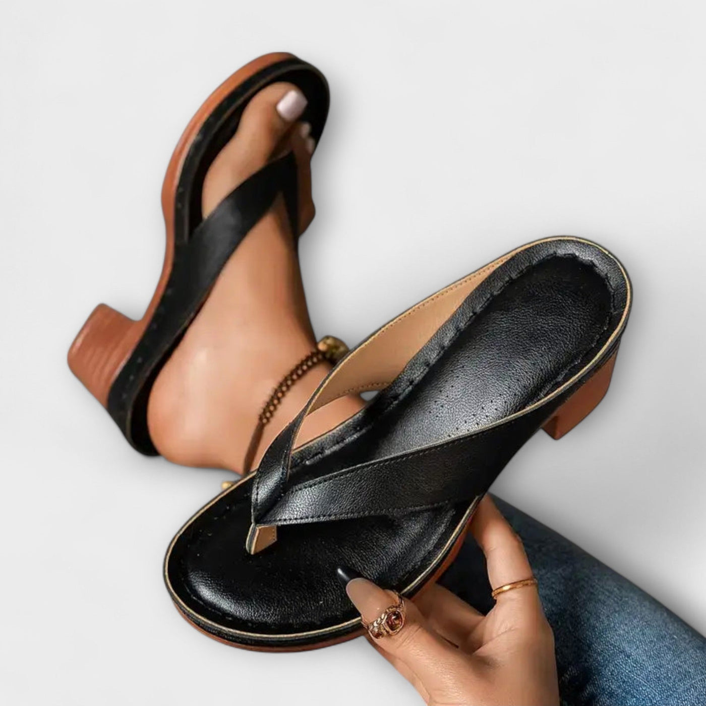 Emily - Zapatillas de tacón ortopédico
