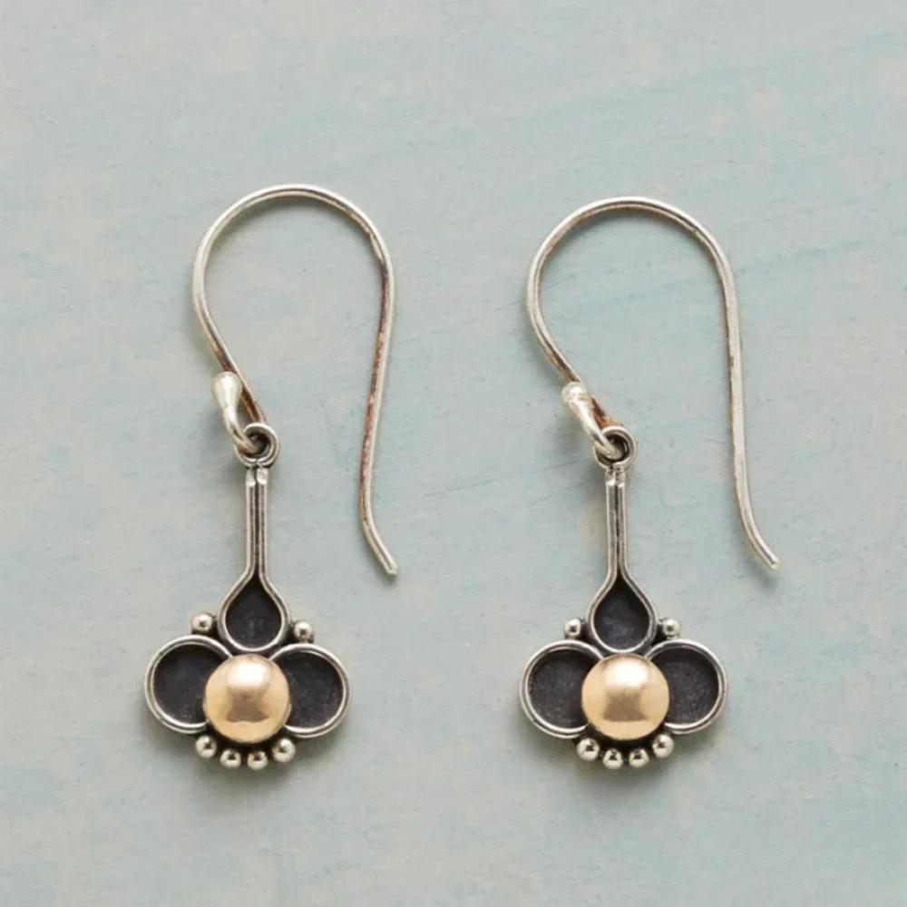 Pendientes de trébol bohemio Perl