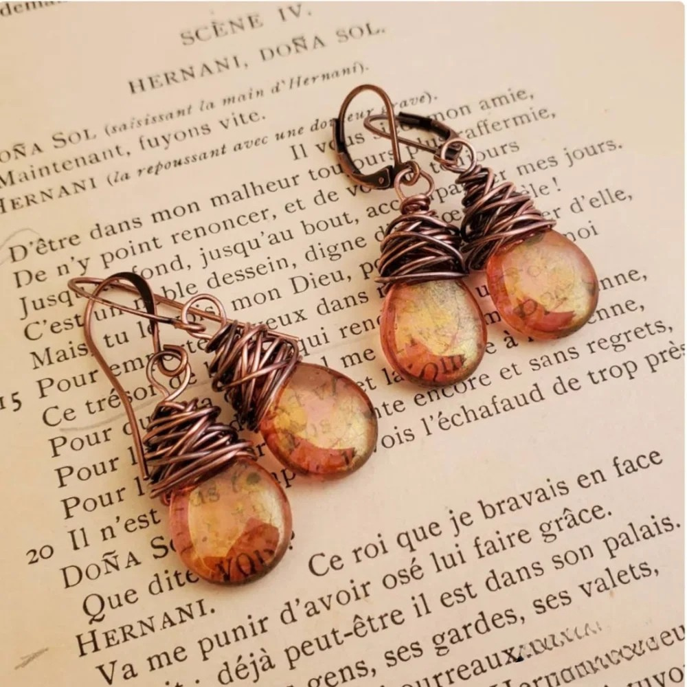 Pendientes bohemios de Feuerfliegen