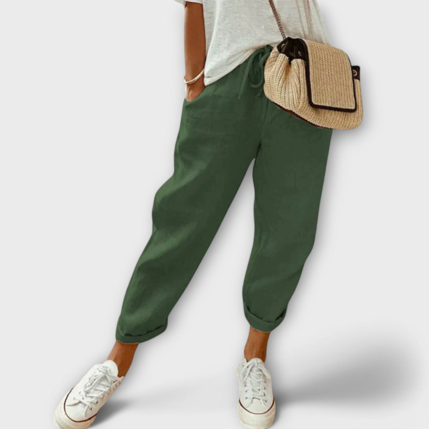 Bibi - Pantalones de lino con estilo y casuales