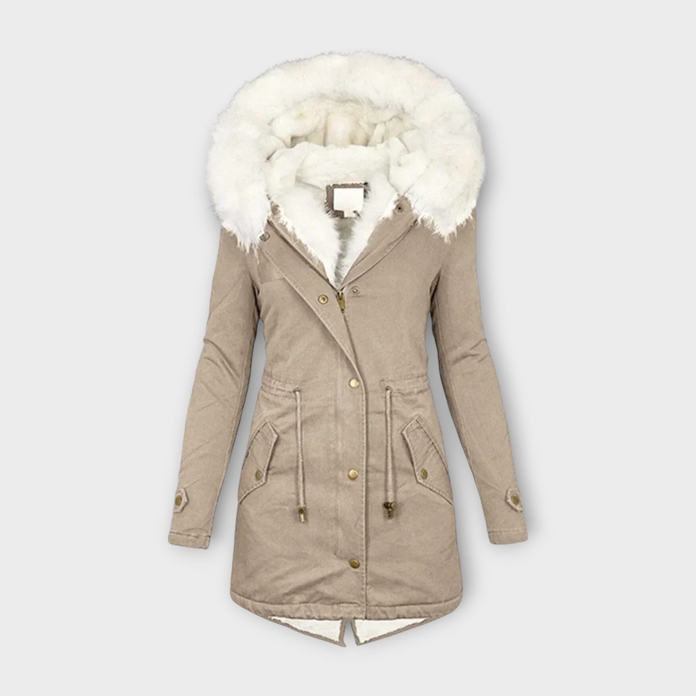 Ivara - Chaqueta de invierno impermeable y forrada de peluche