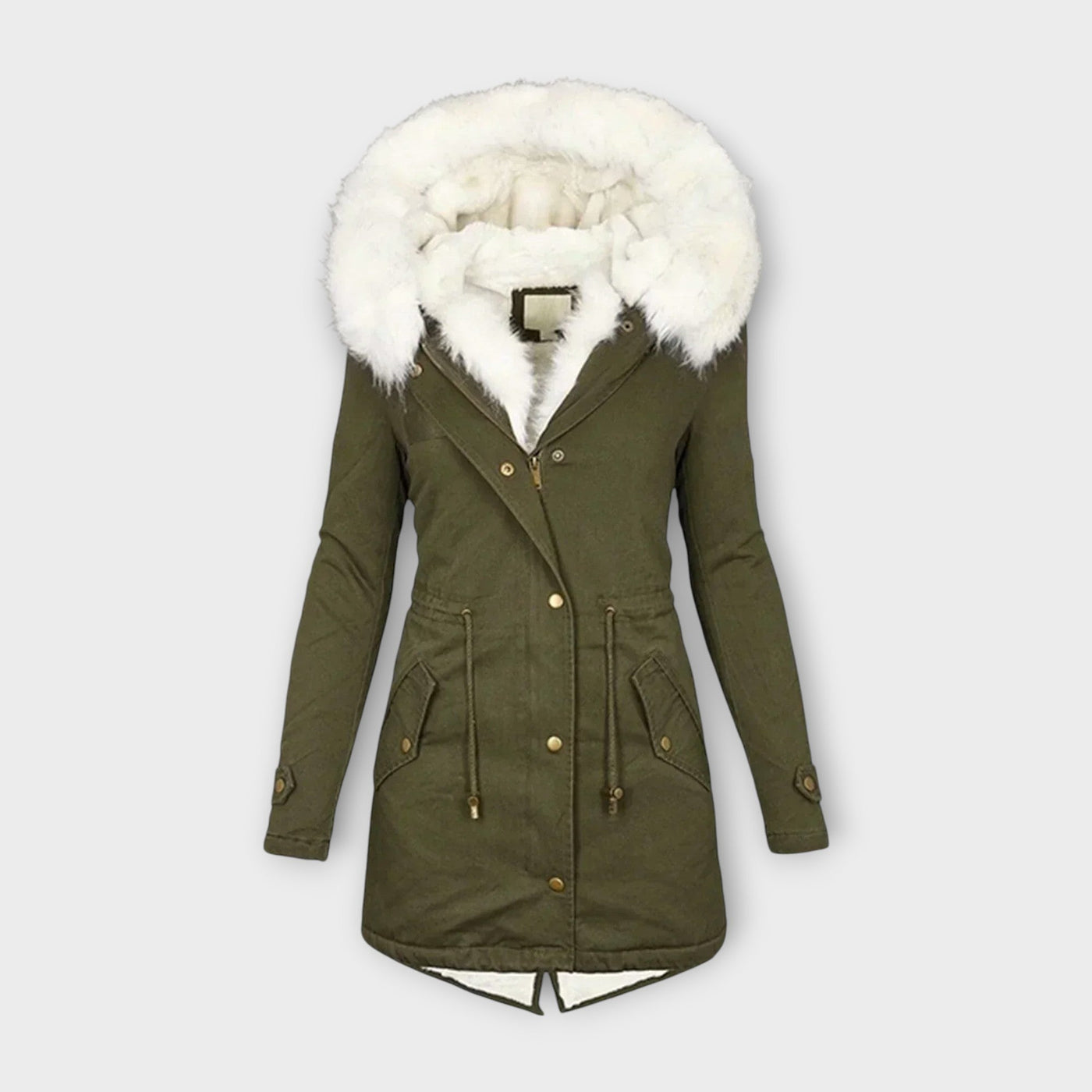 Ivara - Chaqueta de invierno impermeable y forrada de peluche