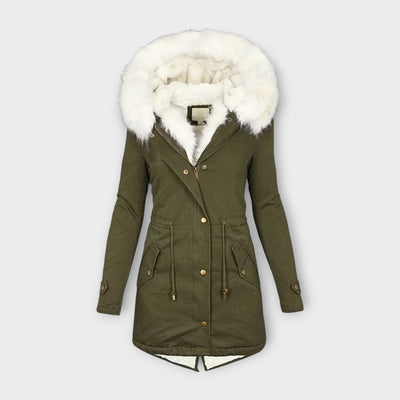 Ivara - Chaqueta de invierno impermeable y forrada de peluche