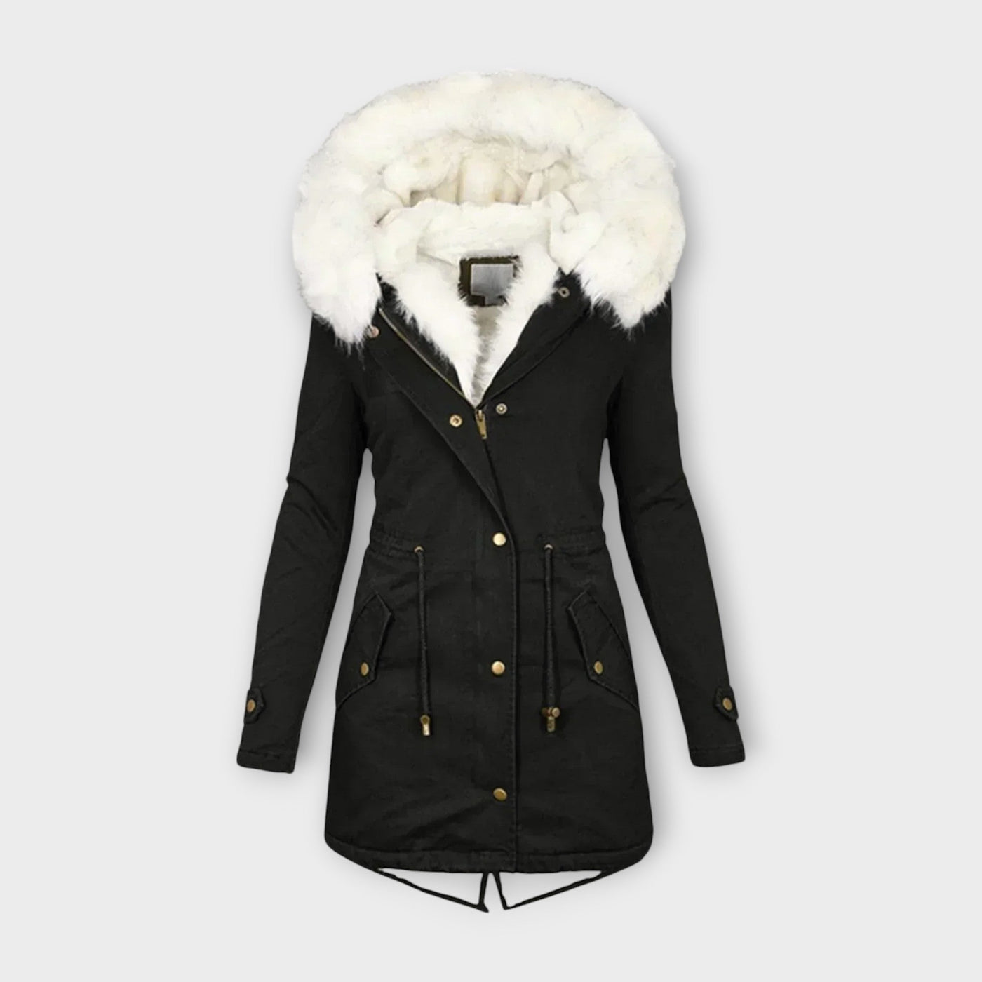 Ivara - Chaqueta de invierno impermeable y forrada de peluche