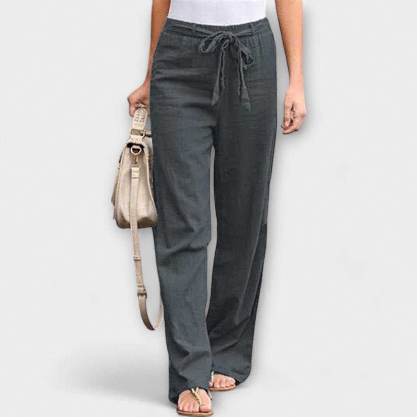 Loreen - Pantalones ligeros de lino