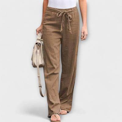 Loreen - Pantalones ligeros de lino