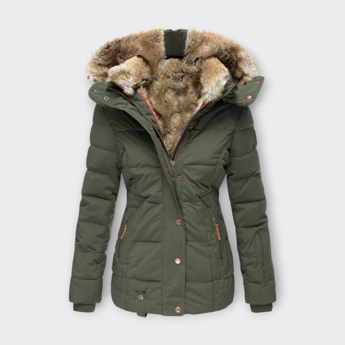 Emine - Chaqueta de forro de felpa cálido
