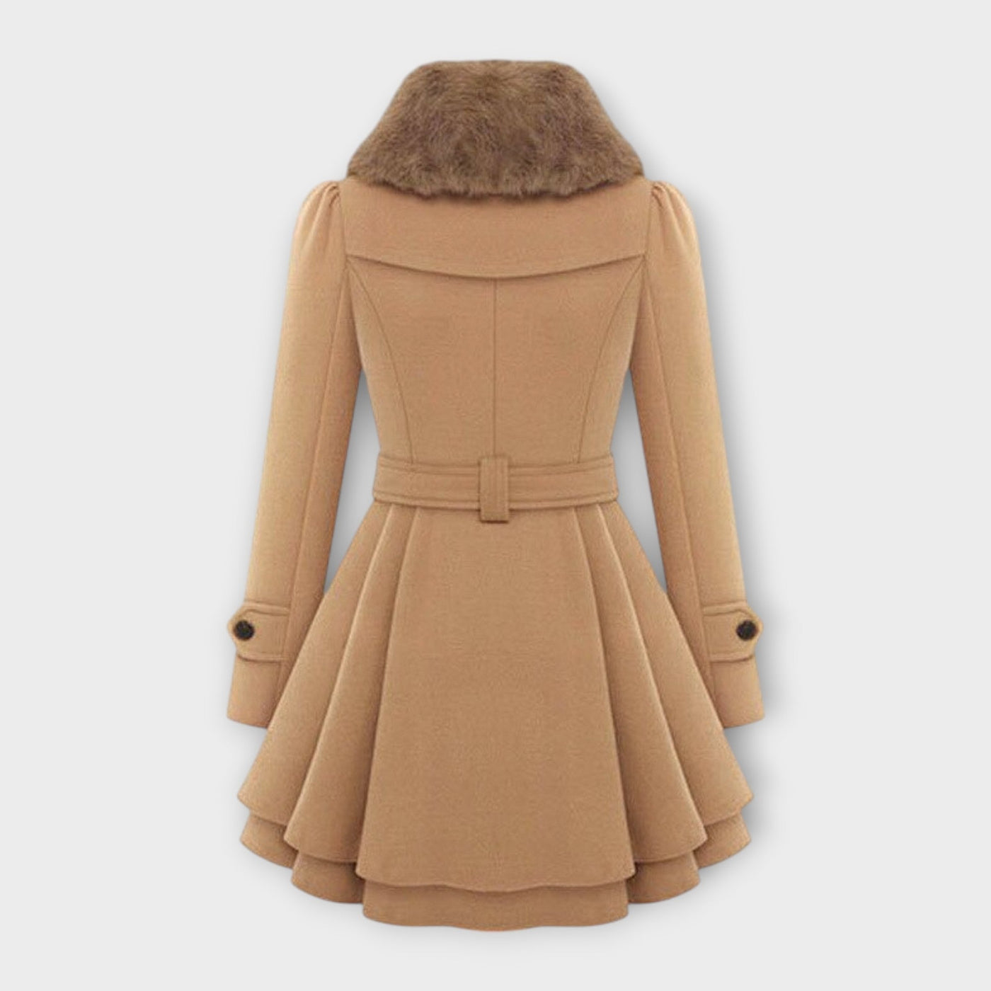 Emma - Elegante abrigo con cuello de pelaje sintético