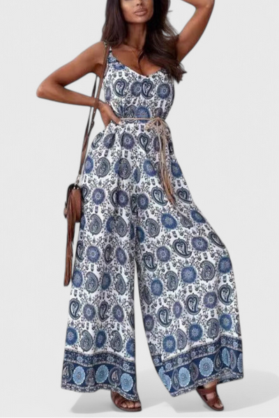 Gabriella Mono de Pierna Ancha con Estampado Audaz