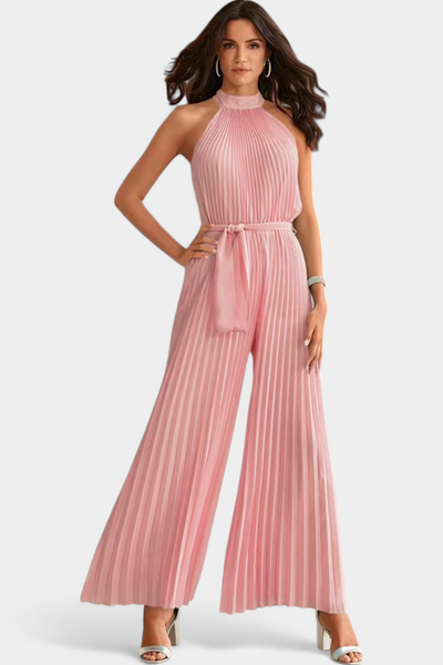 Patrizia Mono Palazzo Plisado con Cuello Halter