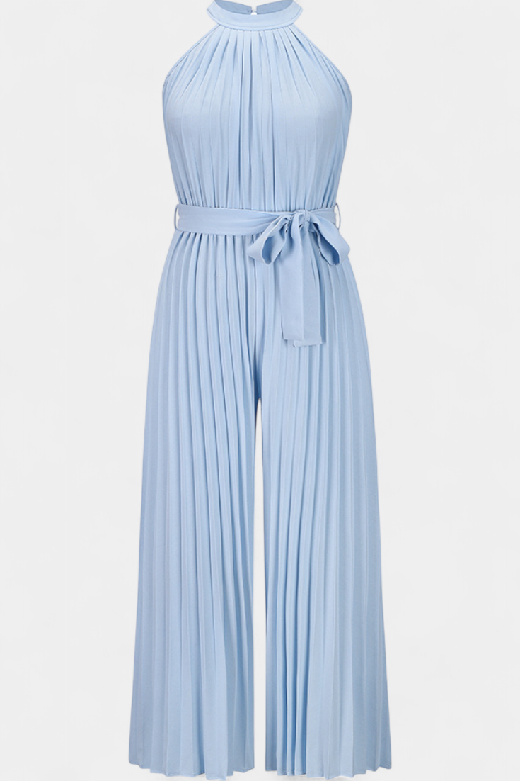 Patrizia Mono Palazzo Plisado con Cuello Halter