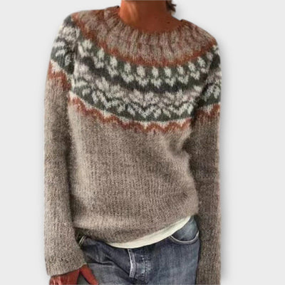 Suéter de punto vintage para dama