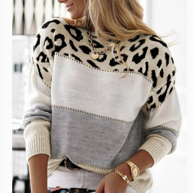 Cheyenne - Suéter informal con diseño de leopardo
