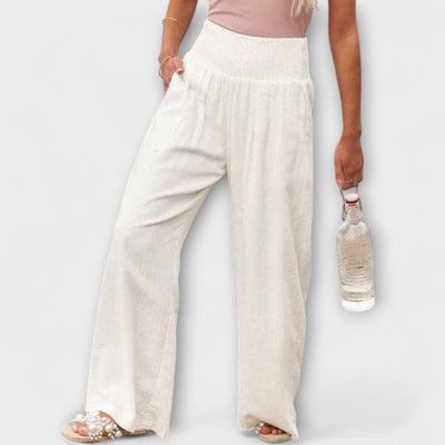 Thearya - Pantalones de lino sueltos y casuales