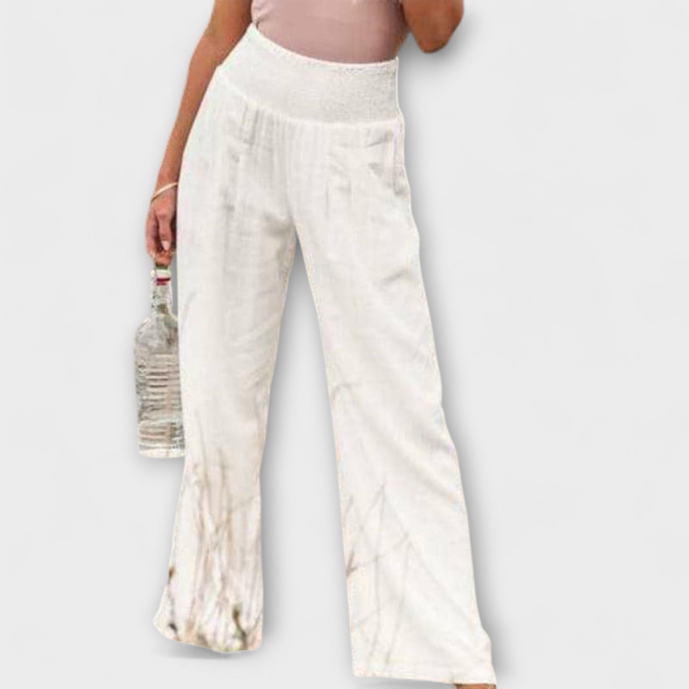 Thearya - Pantalones de lino sueltos y casuales