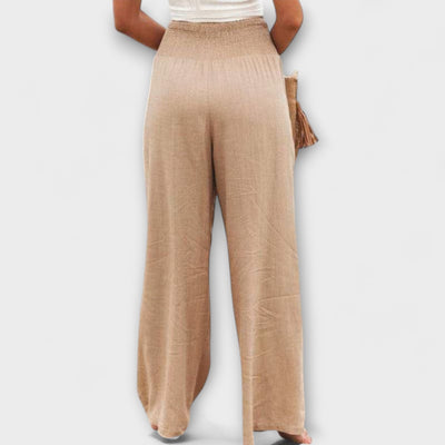 Thearya - Pantalones de lino sueltos y casuales