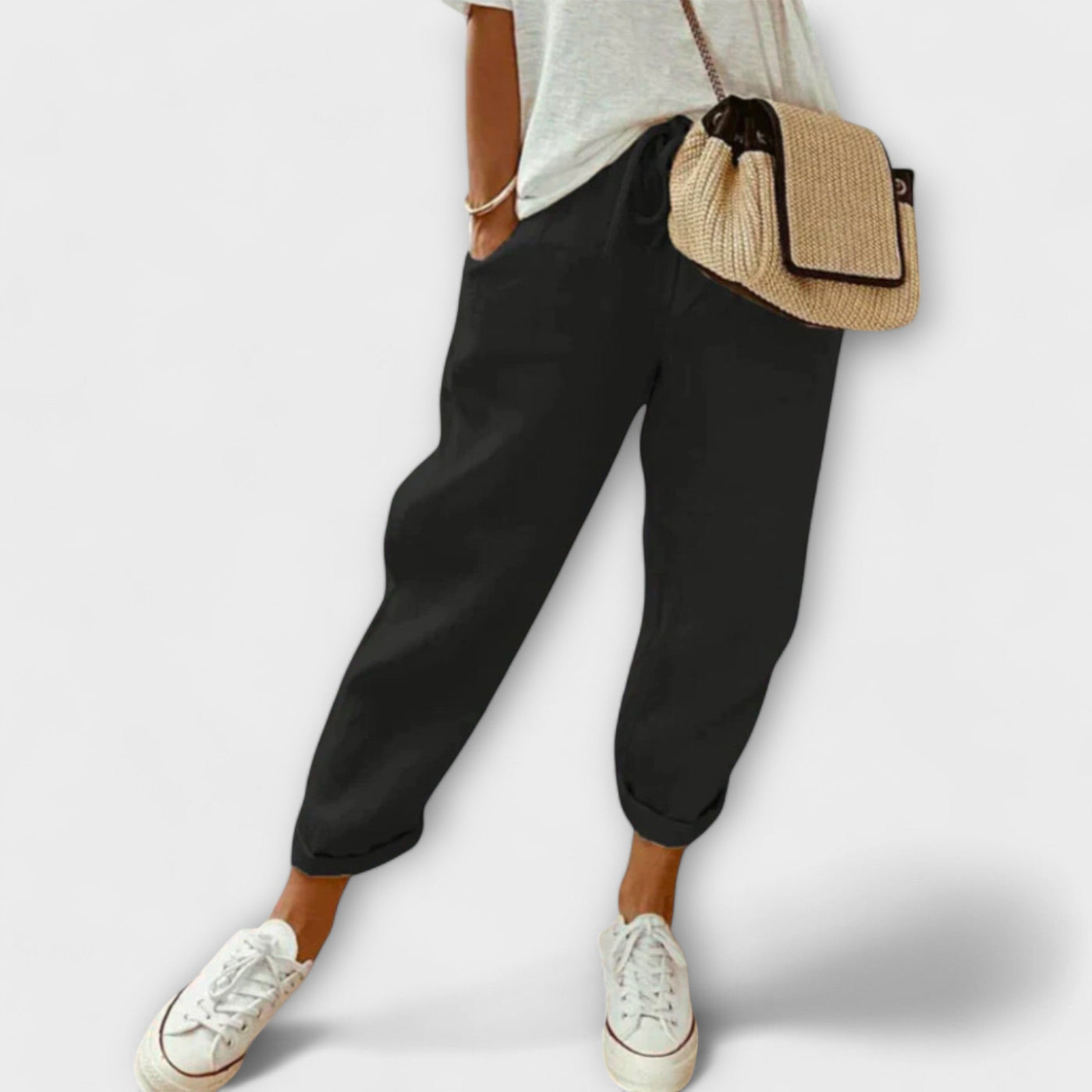 Bibi - Pantalones de lino con estilo y casuales