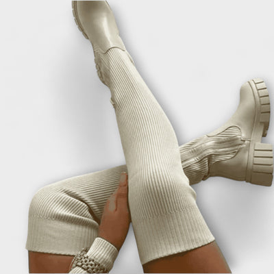 Botines por encima de la rodilla