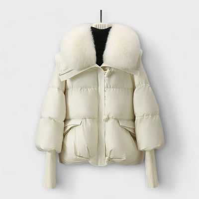 Lucyna - Chaqueta elegante con piel