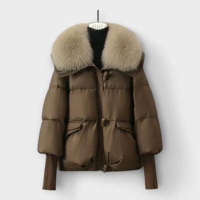 Lucyna - Chaqueta elegante con piel