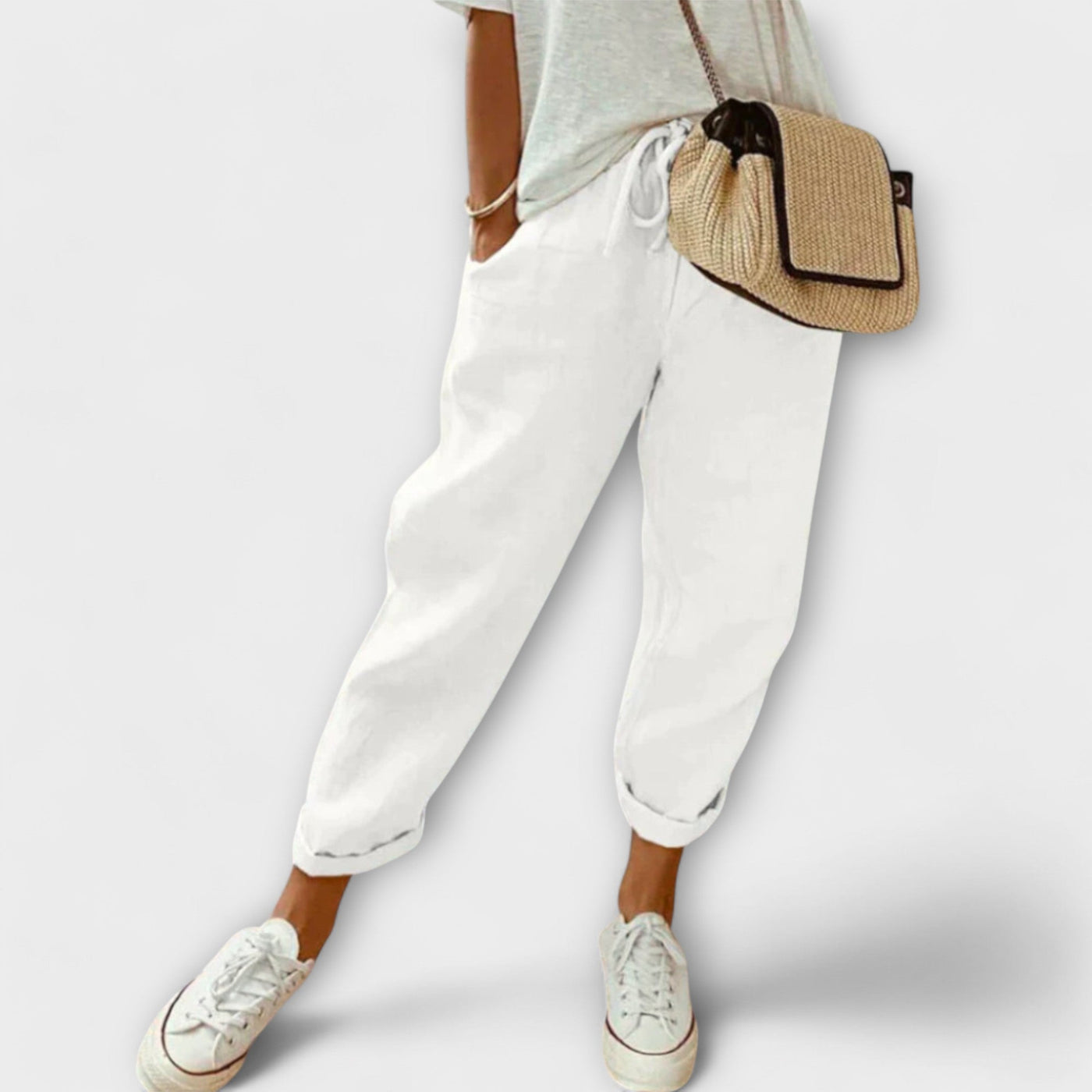 Bibi - Pantalones de lino con estilo y casuales