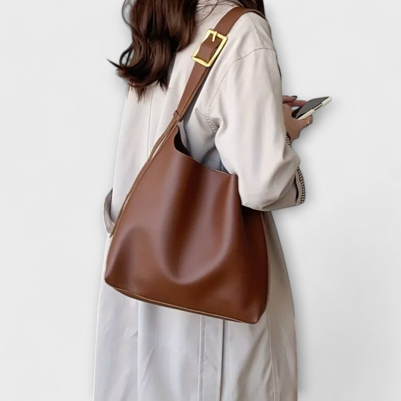 Flint - Elegante bolso bandolera de piel